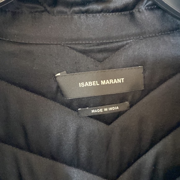 ISABEL MARANT Quilted Silk Bomber Jacket - Size 38 - Picture 4 of 8